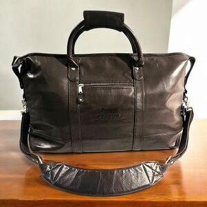 Canyon Outback Brown Cowhide Leather 22” Cabin Duffle/Weekend Premium Travel Bag